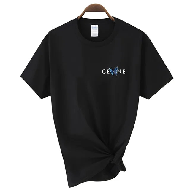 CEL*NE Mini Logo Butterfly Kurzarm-Grafik-T-Shirt