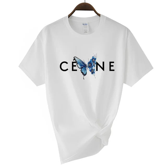 CEL*NE Butterfly Couture Graphic Tee mit kurzen Ärmeln