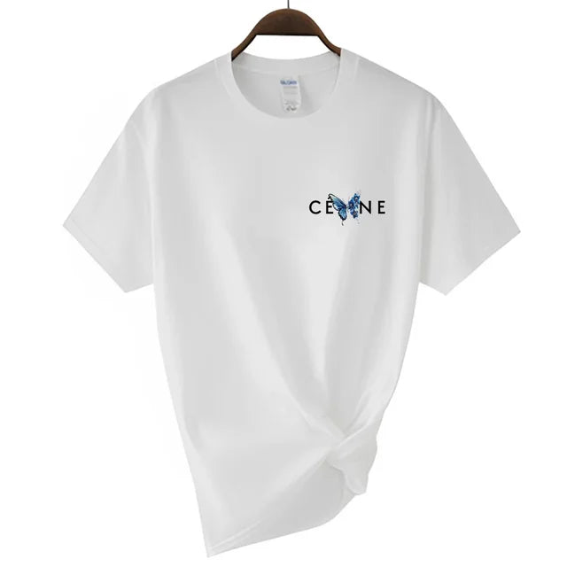 CEL*NE Mini Logo Butterfly Kurzarm-Grafik-T-Shirt