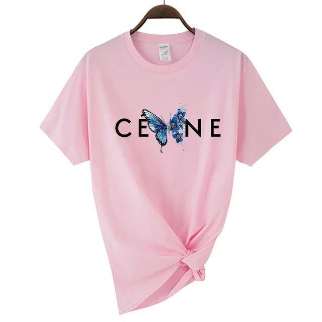 CEL*NE Butterfly Couture Graphic Tee mit kurzen Ärmeln