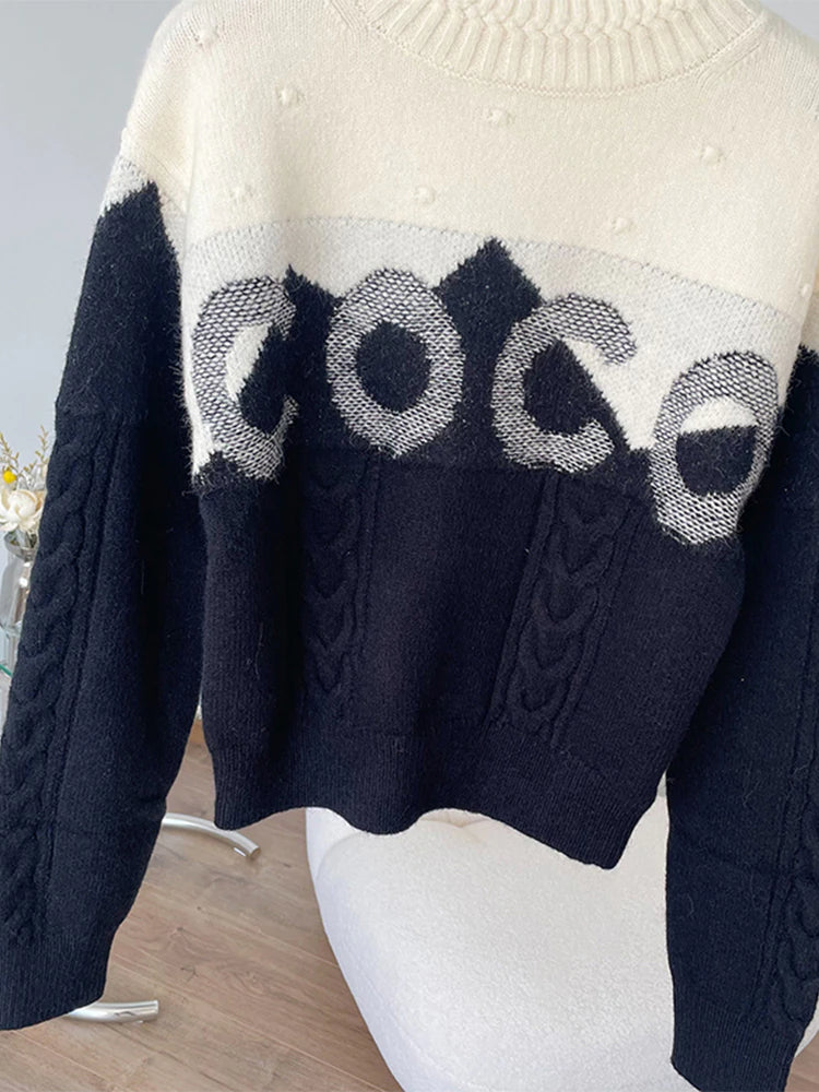 Coco Cashmere Rollkragenpullover mit langen Ärmeln