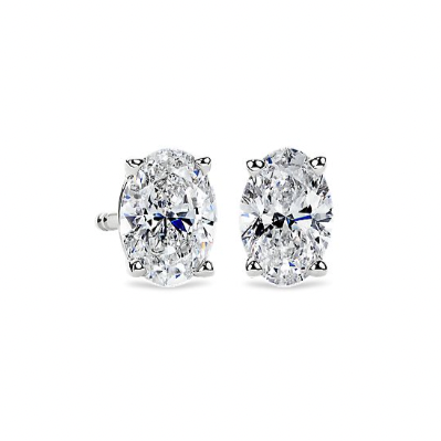 Classic Oval Cut Stud Earrings