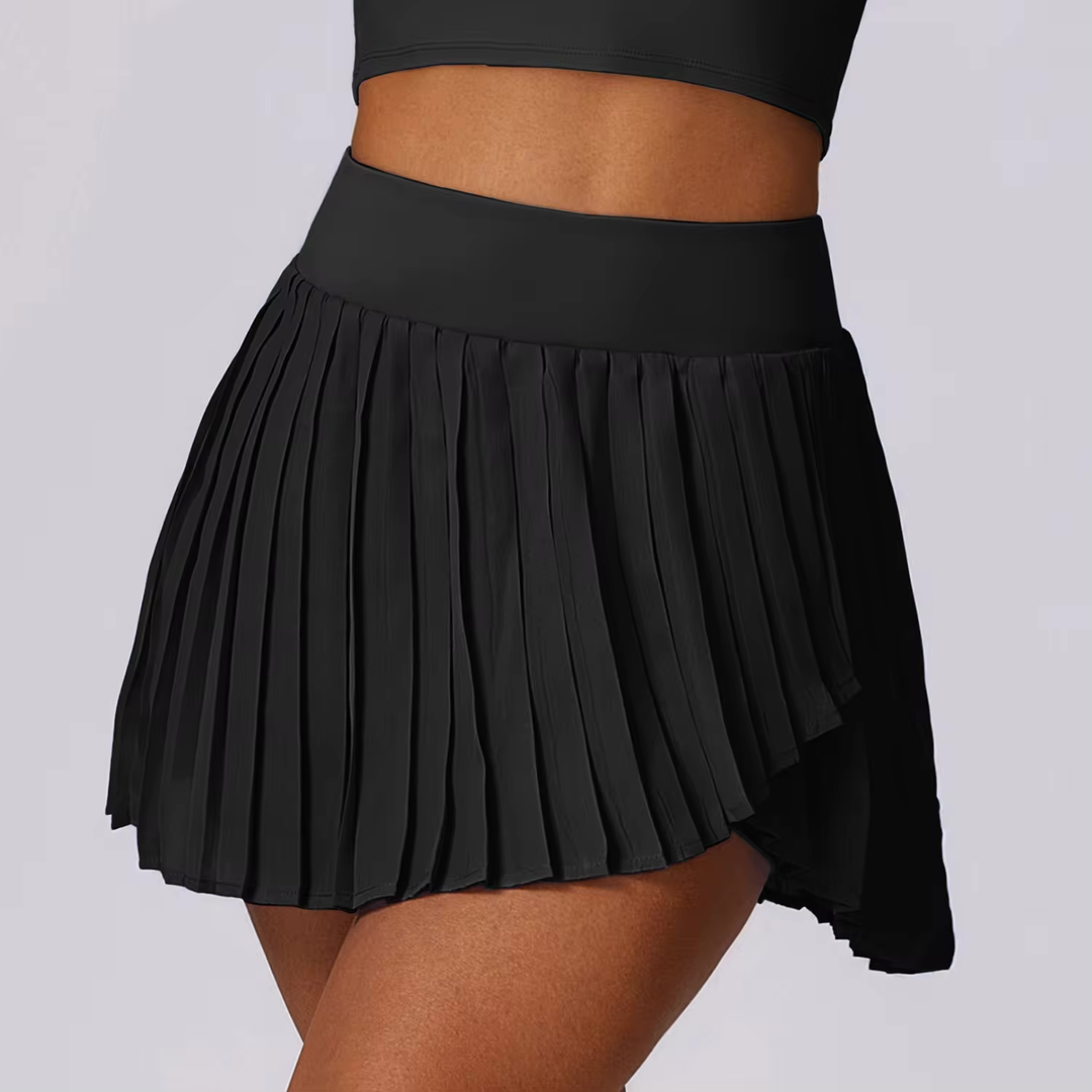 High Waisted Pleated Tennis Skirt (With Built In Shorts)