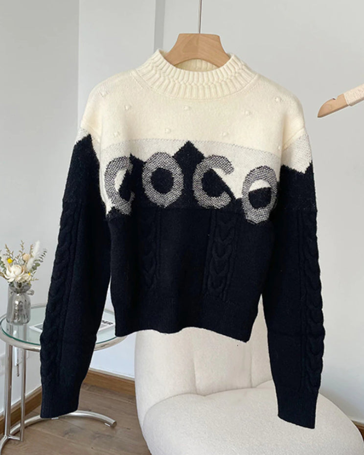 Coco Cashmere Rollkragenpullover mit langen Ärmeln