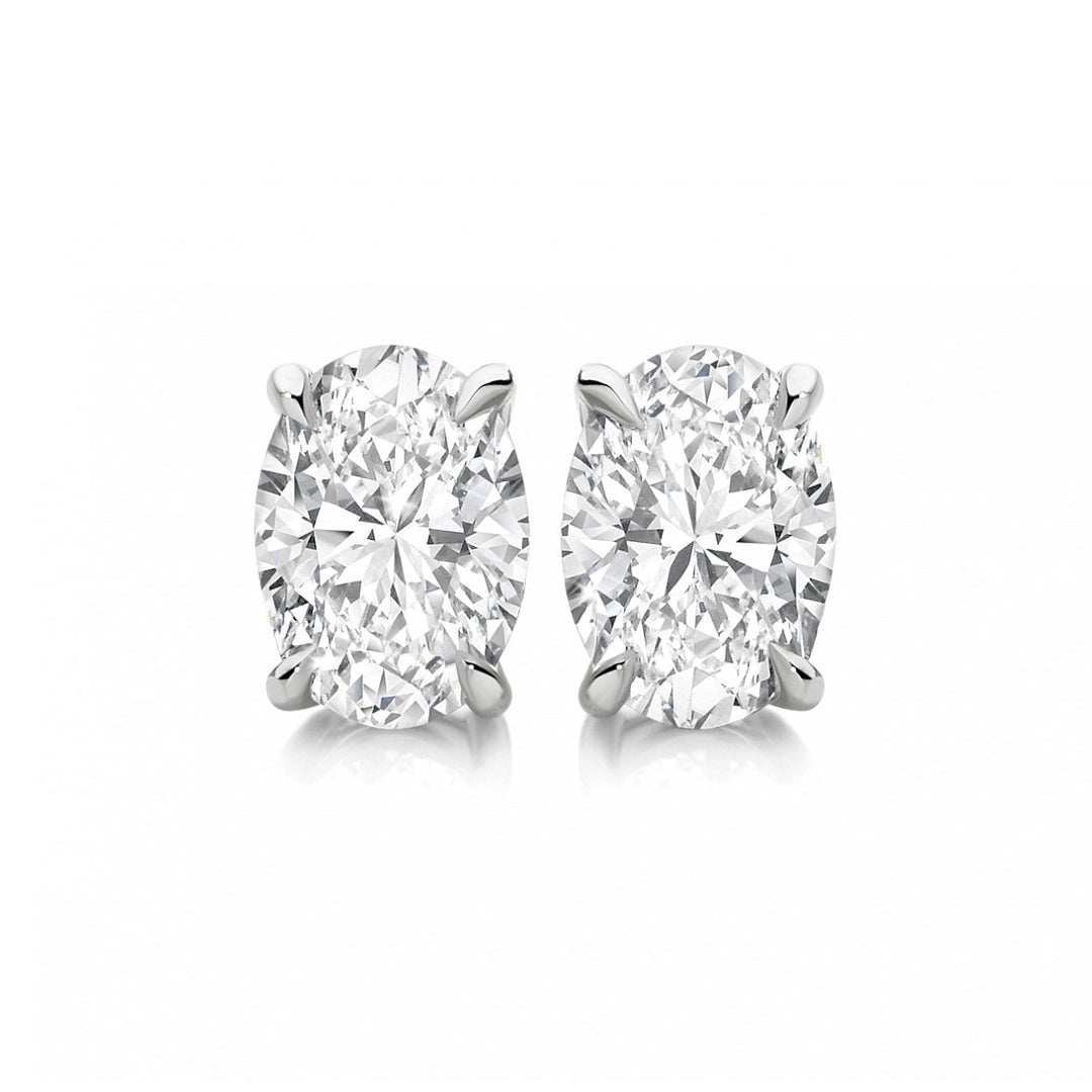 Classic Oval Cut Stud Earrings