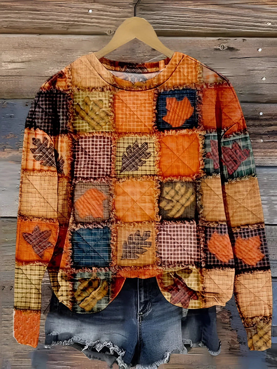 Evelien - Weicher Patchwork-Pullover